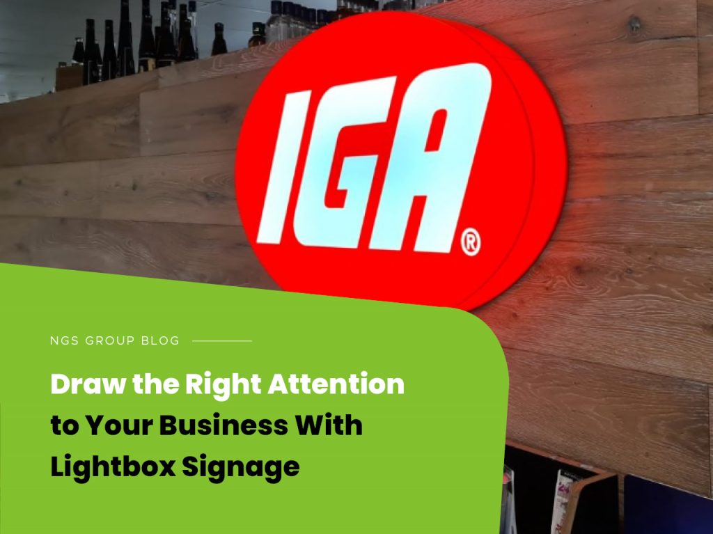 Custom lightbox signages