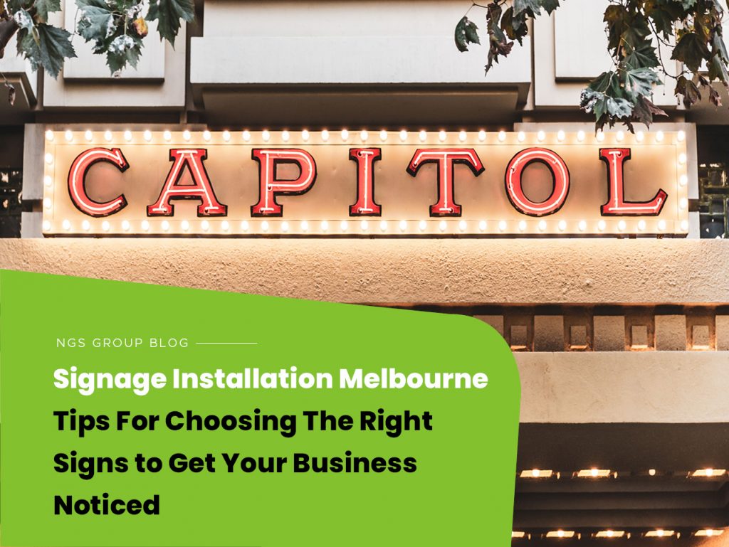 Signage installation melbourne