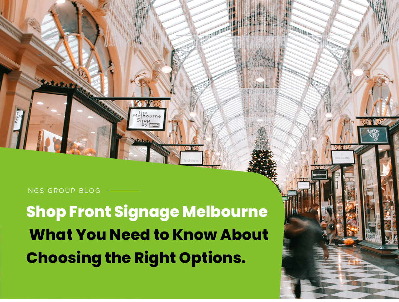 Shop Front Signage in Melbourne Business Signs NGS Group